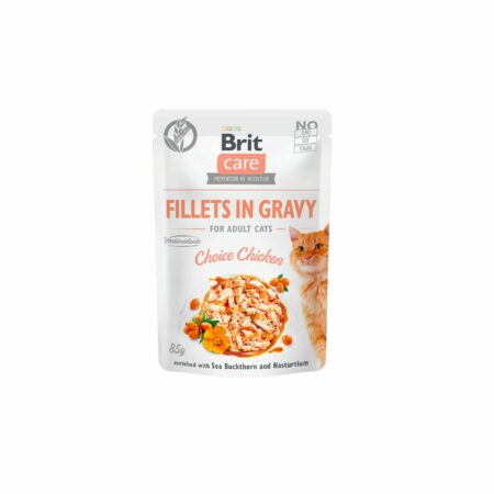 Brit Care Pochons en Sauce Pour Chat Choice Chicken (Poulet) 85g