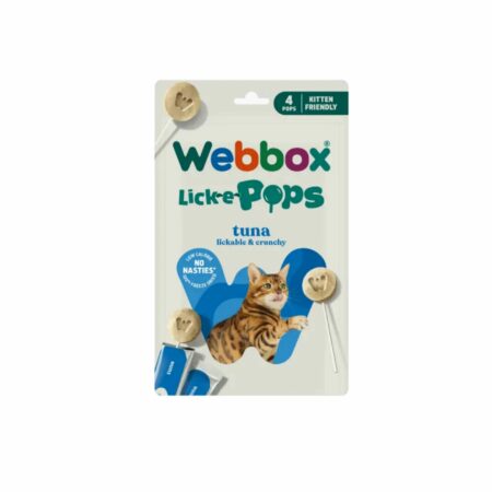 Webbox Lick-e-Pops friandises pour chat au thon 4 pcs